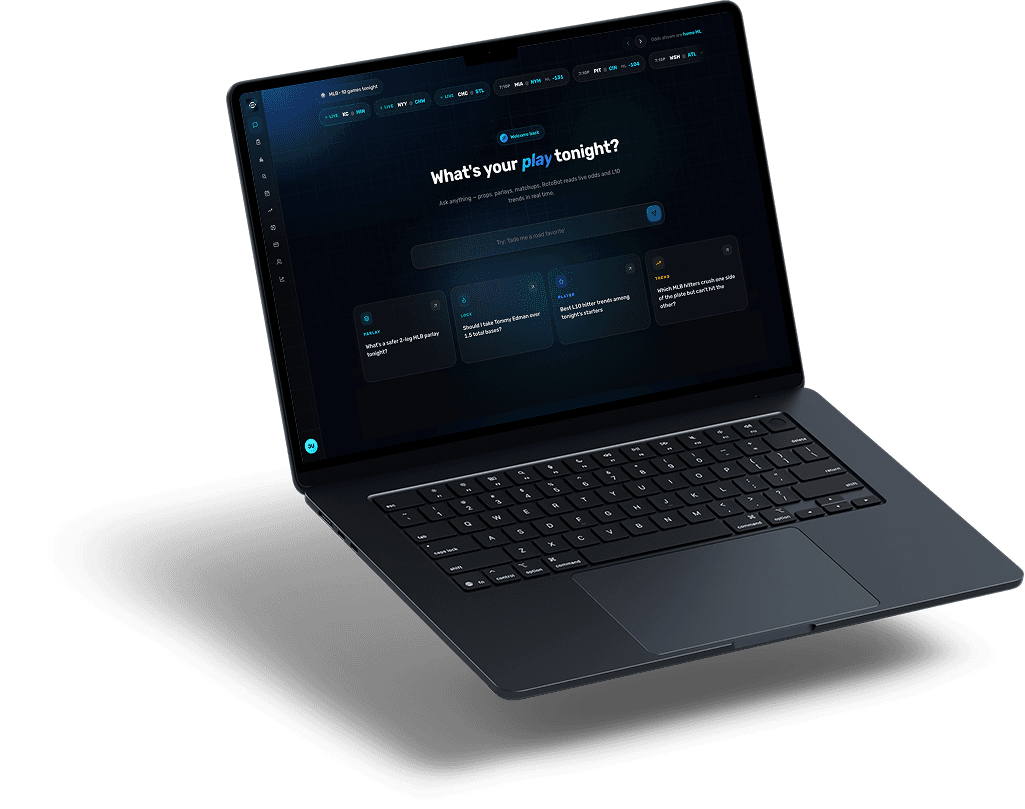 RotoBot web app — ask anything about tonight's slate